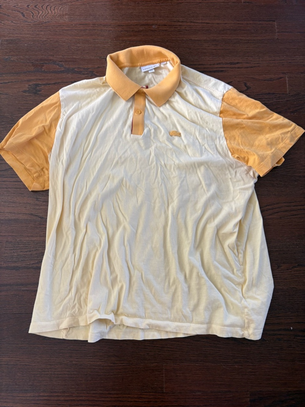 Lacoste Two-Tone Yellow Polo